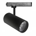 Foco carril Monofásico SAMOS, 40W-34W, negro, 24º-60º, UGR13, CCT, 