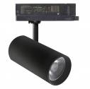 Foco carril Trifásico SAMOS, 40W-26W, negro, 24º-60º, UGR13, CCT, 