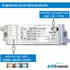 Luz de emergencia LED HAN BRIDELUX, 5-8-12W, CCT, Permanente / No permanente, 3000-4000-6000K