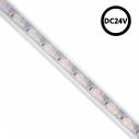 Fita LED DC24V WALL WASHER 30º, 18*16mm, 5 metros, IP67, 2,4cm corte, Blanco calido