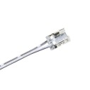 Conector Transparente con cable 15cm para tiras LED COB + SMD - 8mm