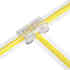 Conector transparente 9 em 1 para união de tiras LED COB + SMD - 5mm