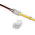 Conector transparente cabo 10cm para fitas LED COB + SMD - 8mm