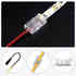 Conector transparente cabo 10cm para fitas LED COB + SMD - 8mm