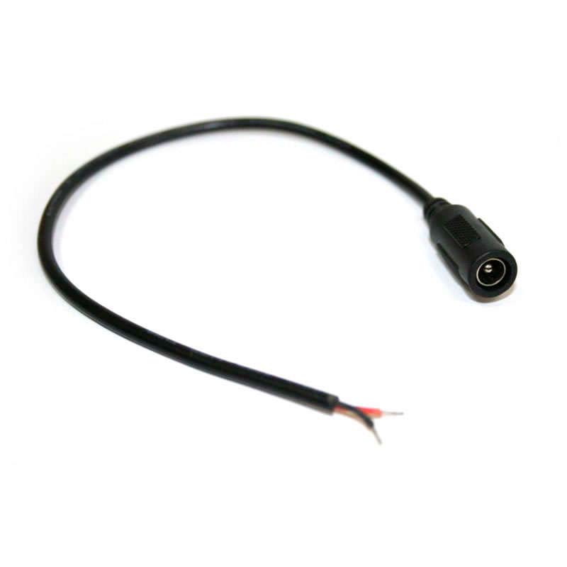 Cable de conexión Jack Hembra 30cm negro