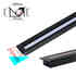 KIT - Perfil aluminio  SKEB para tiras LED, 1 metro, negro