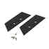 KIT - Perfil aluminio WALL 75mm para fitas LED, 1 metro, preto