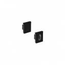 Tampas para perfil CUB 0809, preto