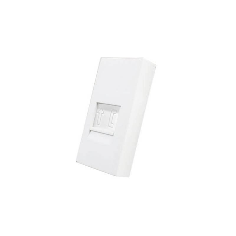 Conector Teléfono RJ11 blanco para mecanismo de empotrar