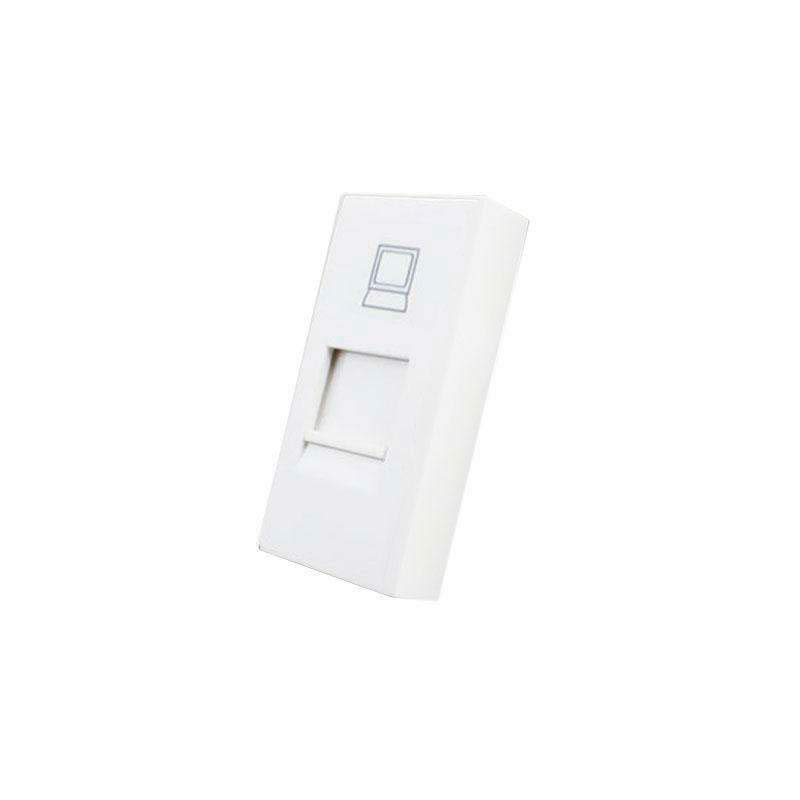 Conector Red RJ45 blanco para mecanismo de empotrar