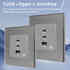 Cargador inteligente 65W, USB tipo A + 2x tipo C,  KOOB frontal cristal gris