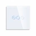 Frontal vidro branco KOOB dimmer, 1 Módulo