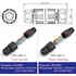 Conector I IP68, 80mm, Ø30mm, 3 cabos 0,5-2,5mm2, 16A, conectores rápidos