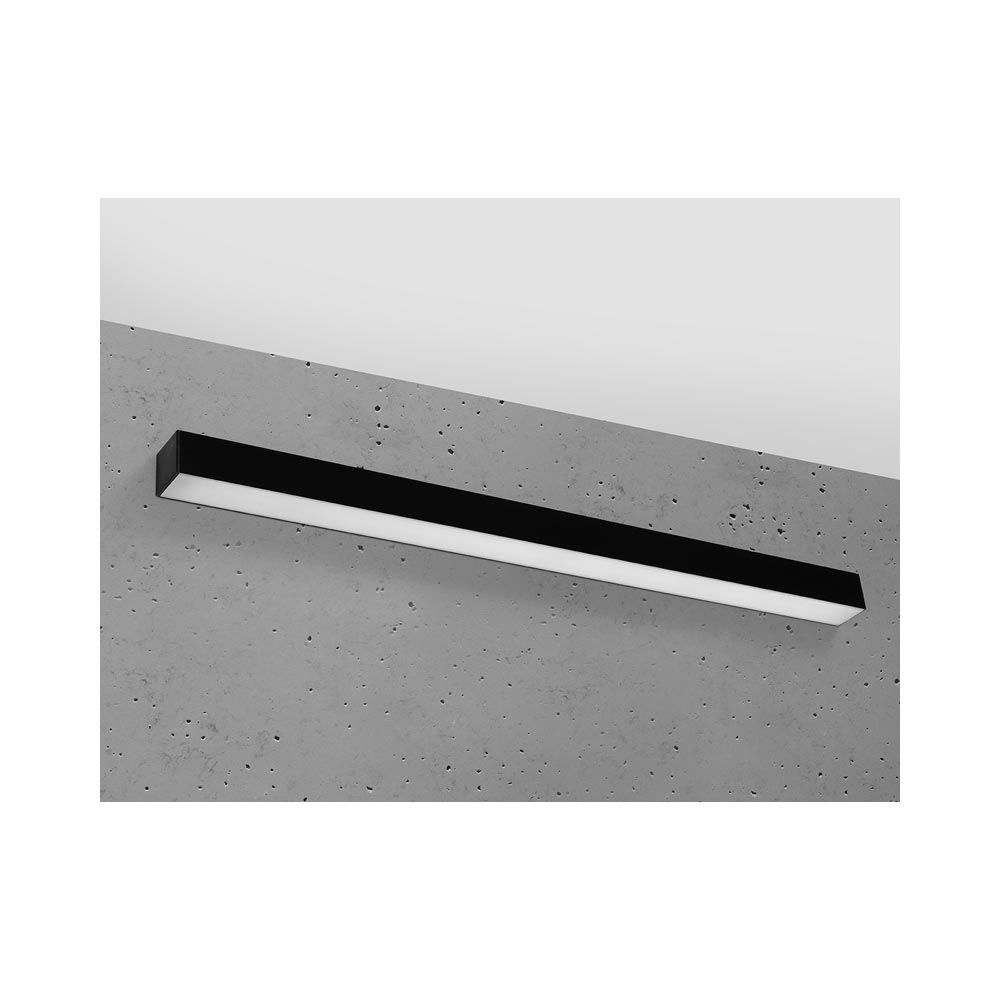 Aplique de pared PINNE LED 95 negro, 31W